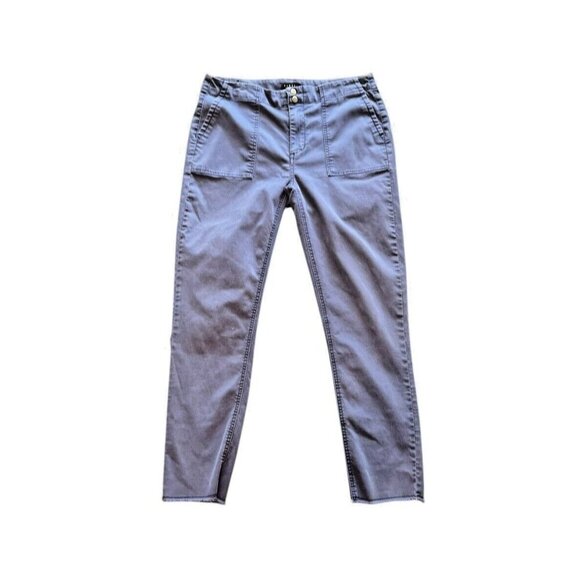 Tinsel Women's Ankle Pants Size 29 Raw Hem Stretch 26" Inseam Blue - Picture 1 of 6